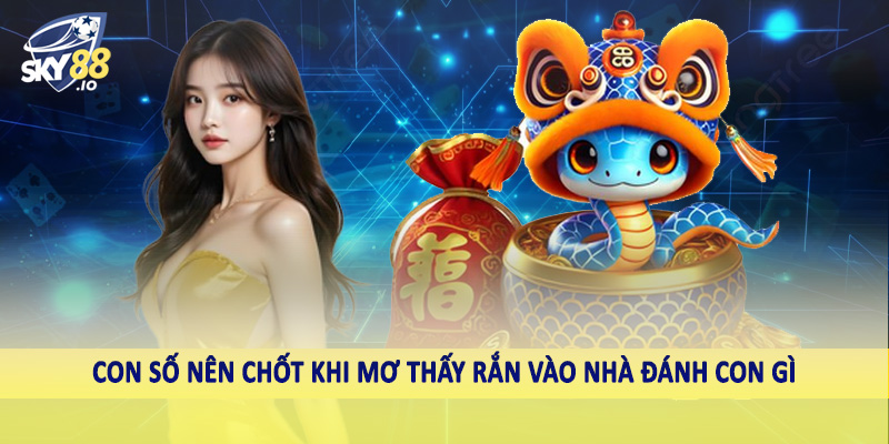 Con số nên chốt khi mơ thấy rắn vào nhà đánh con gì